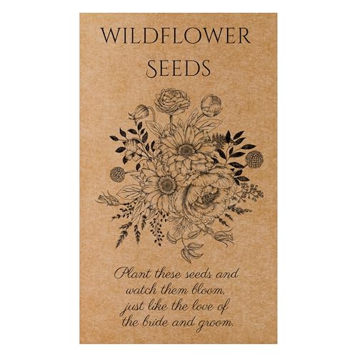 Wildflower Wedding Seed Packet Favors (Set of 25)...