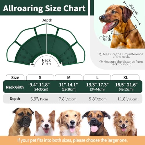 Image of Allroaring Dog Cone Collar, Soft Dog Cones for Medium Dogs After Surgery