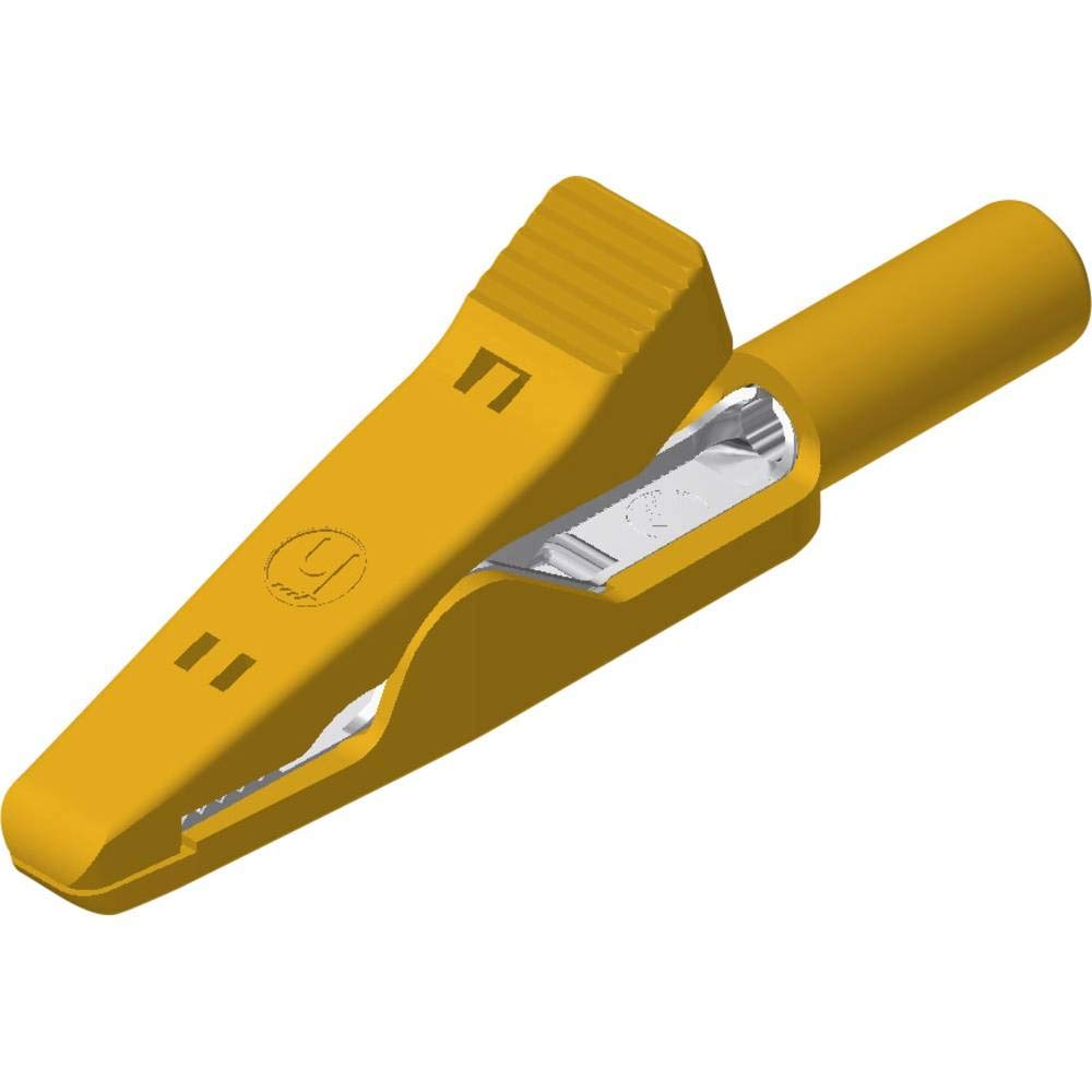 SKS Hirschmann MA 1 S - Morsetto A Coccodrillo Con Innesto, 2 Mm, CAT I, Colore Rosso