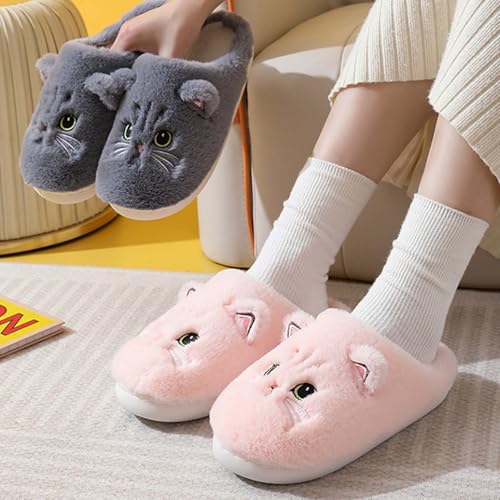 Cute Animal Slippers For Womens Mens Indoor Soft Cozy Cotton Warm Winter Home Slippers Funny Preppy Bedroom Shoe For Women Men2