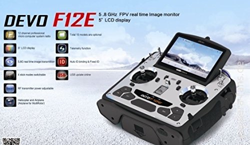 HobbyFlip Devo F12E Radio only (No Drone Included) DevoF12E Compatible with RC Aircraft