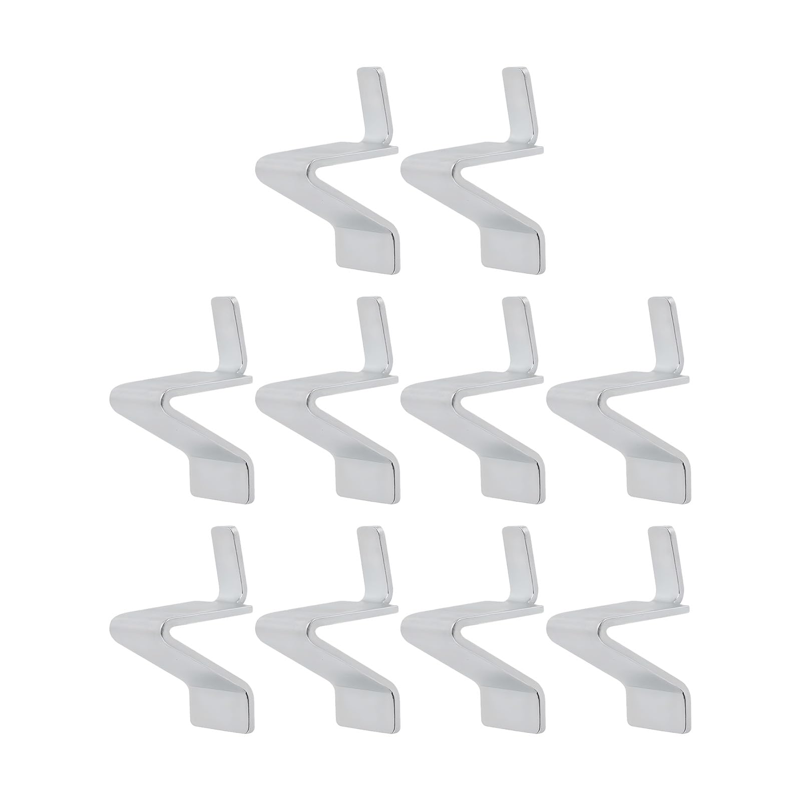 Rusts Resistant Shelf Clip General Brackets Hug Stability Sagging 10pcs for Bookshelves Cabinets Closets Ladder Clip