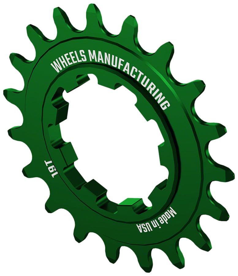 Wheels Manufacturing Solo-Speed Cog - 19t, Fits Solo-Spline and Solo-XD Kits, Green