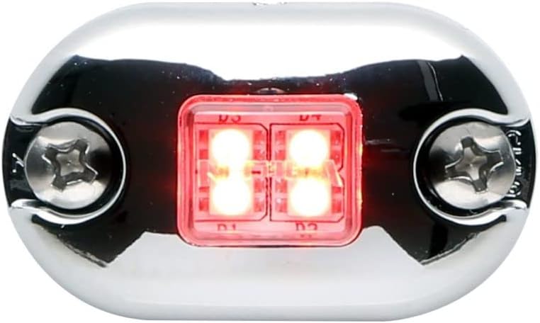 Whelen 0SR00FCR Oval Flashing LED Lighthead - Red