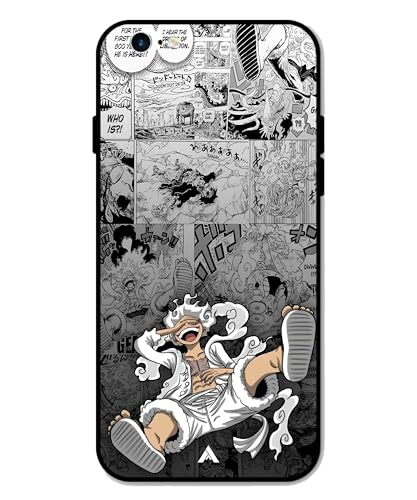 Image of Premium Anime 2 Case for iPhone 6 Plus (Glossy Finish) Soft-Touch Metal TPU Back Cover, Shockproof, Designer, Aesthetic Mobile Phone Case