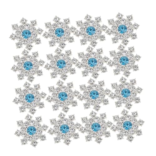 DOITOOL 30 Piezas Joyería Haciendo Colgantes Botón De De Imitación De De Nieve Decoración Botones De De Nieve Para Manualidades Fiesta Adornos Silver