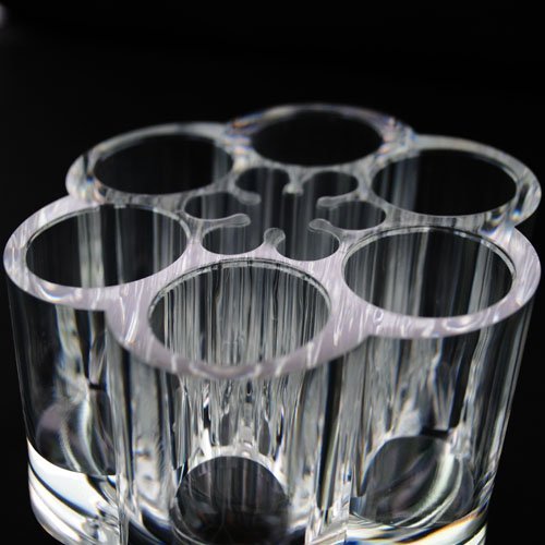 Flower Acrylic Cosmetic Organizer Makeup Brushes Holder 1028