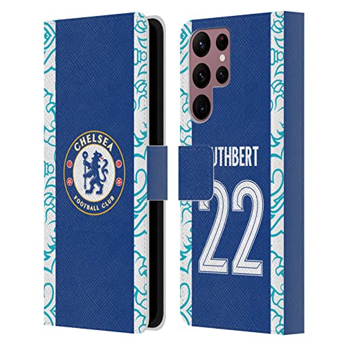 Funda tipo libro Galaxy S22 Ultra para proteger la pantalla con diseño Chelsea FC