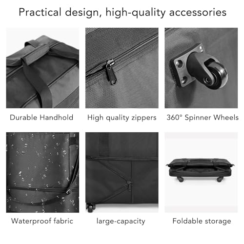 VogueEase Suitcases with Wheels, Expandable Foldable Luggage Bag の商品画像 4