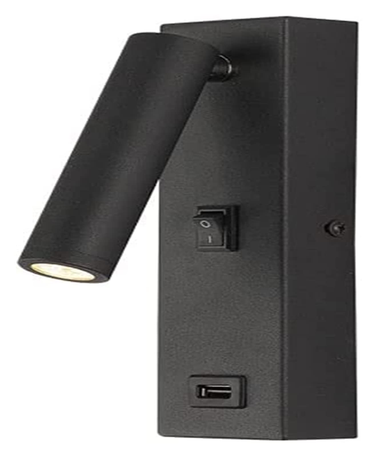 SXWNBIFH wall lamp Wall Lamp Light Wall Light Hardwired Sconces with Switch, USB Charging Port Metal Wall Lamp, Adjustable Wall Sconce Headboard Lamps Reading Lights for Bedroom, Study, Office (Colo