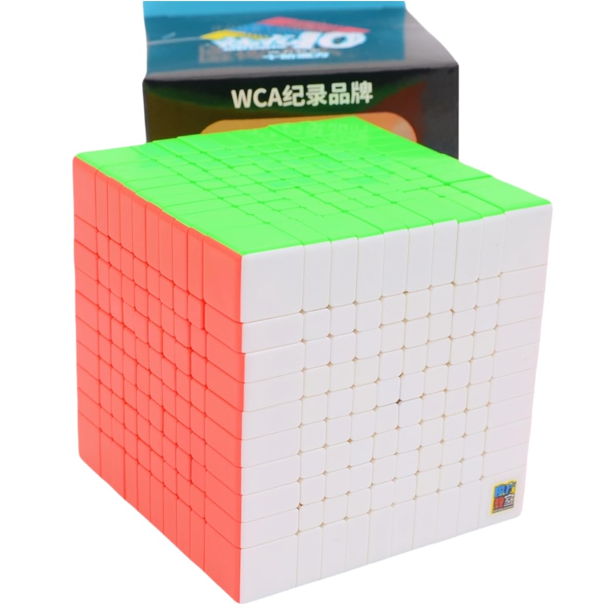 Bukefuno Meilong 10x10 Speed Puzzle Cube 10x10 Magic Cubes Stickerless MEILONG 10x10x10 Cubing Classroom 84mm Speed Toys Cube