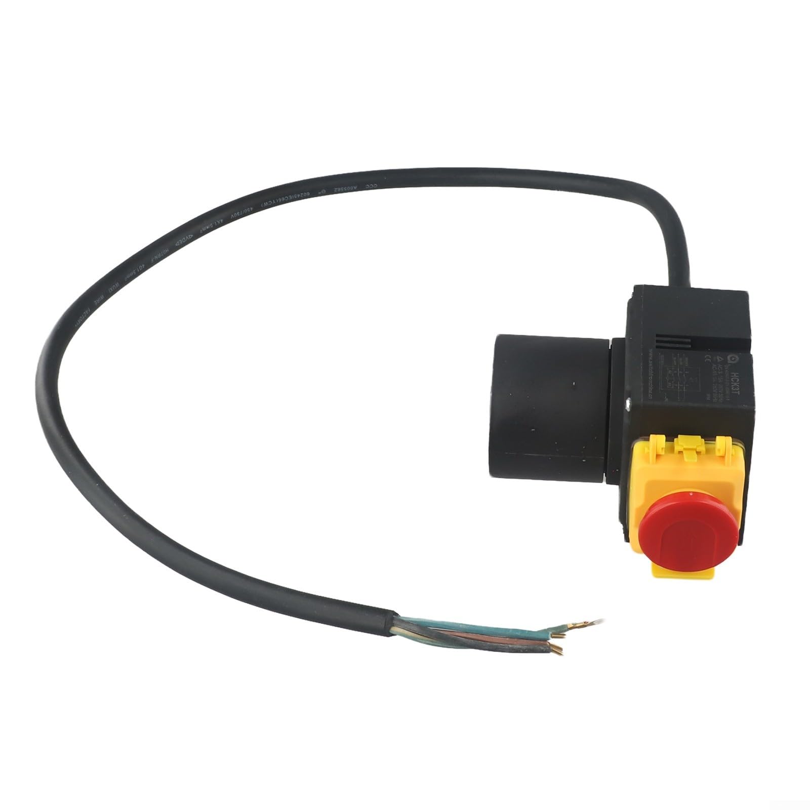 HCK3T 23221153 Commutateur de fendeur de bûches pour bois 250 V 16 A avec protection étanche IP54 pour équipement d'alimentation extérieur