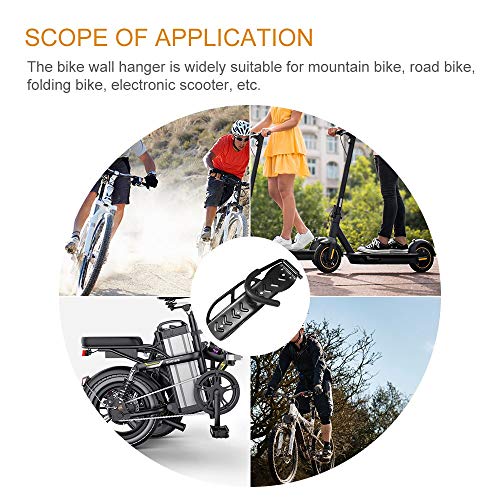 Fahrrad Scooter Stahl Wandständer Halter Fahrrad Aufhänger Haken Rack 30kg Kapazität Wandhalterung Ständer für 365 Pro