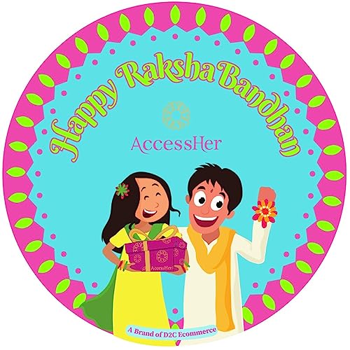 Traditional BRO Enamel Rakhi for Brother Pack of 1