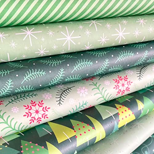 Anita y su mundo 37018860. Pack of 5 Scrapbooking Papers, Double Sided Printed, Christmas Flakes and Christmas Sheets - Image 3