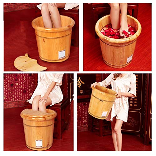 Spa de pies de madera para baño y masaje miniatura 5