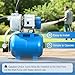 FOTING 1.5HP Shallow Well Pump w/Pressure Tank, 1340GPH Jet Pumps Garden Pump, Water Transfer Draining Irrigation Pumps, Water Booster Jet Pump Stainless Steel for Home Garden Lawn Farm, Blue