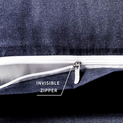 Image of Body Pillow Pillowcase with Zipper 1 piece,Navy Blue,20 inchx54 inch | Body Pillow Cover with Zipper,Long Pillow Case,Cozy Microfiber Body Pillow Case Cover