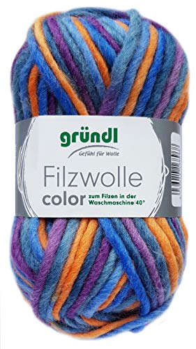 Gründl - Gomitolo di Feltro Color 50 g (Blu