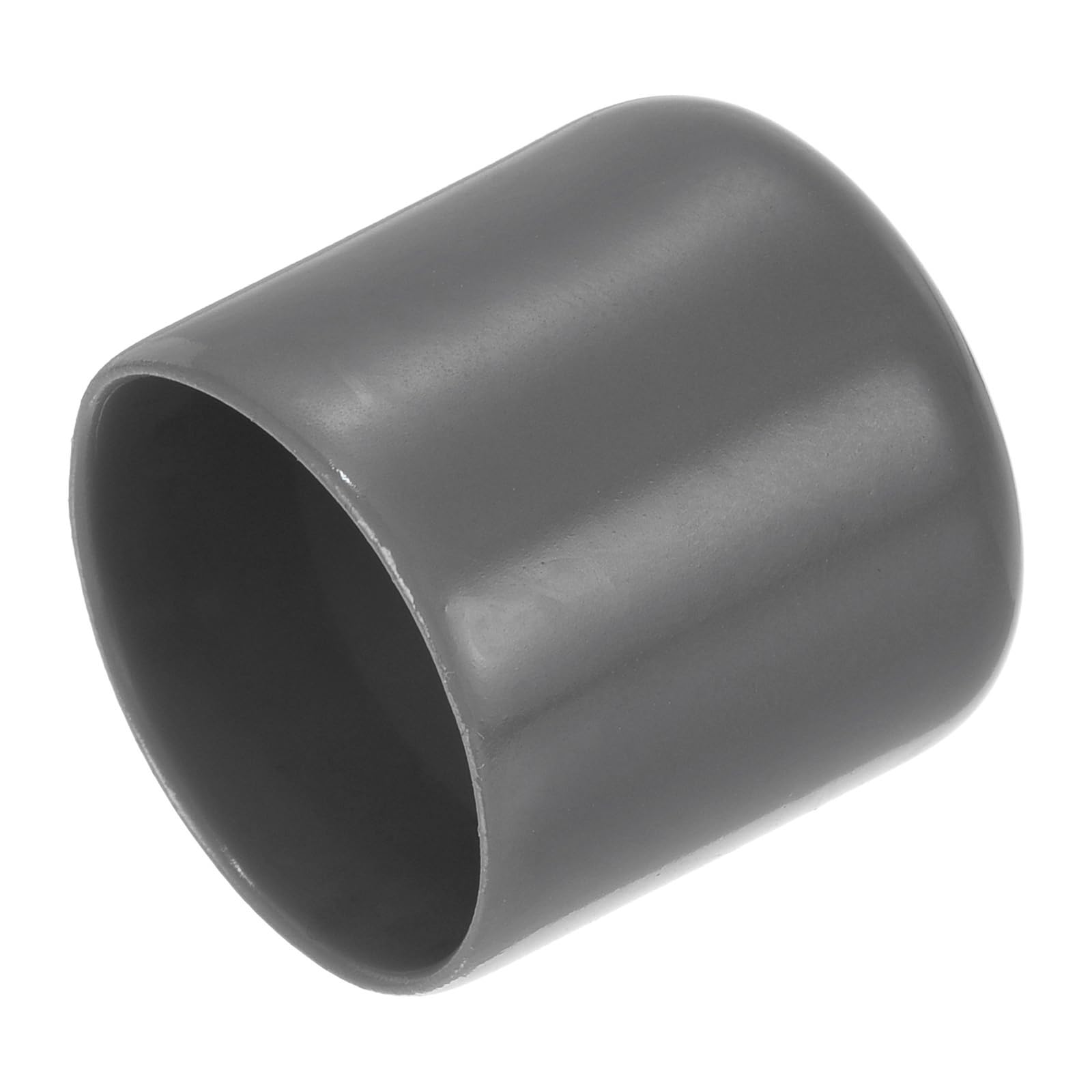 uxcell 20pcs Rubber End Caps 25mm(1") ID Vinyl PVC Round Tube Bolt Cap Cover Screw Thread Protectors Dark Grey