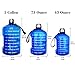 BuildLife 1 Gallon Water Bottle - Motivational Fitness Workout with Time Marker/Drink More Daily/Clear BPA Free/Large 128OZ Capacity Throughout The Day(Blue,1 Gallon)