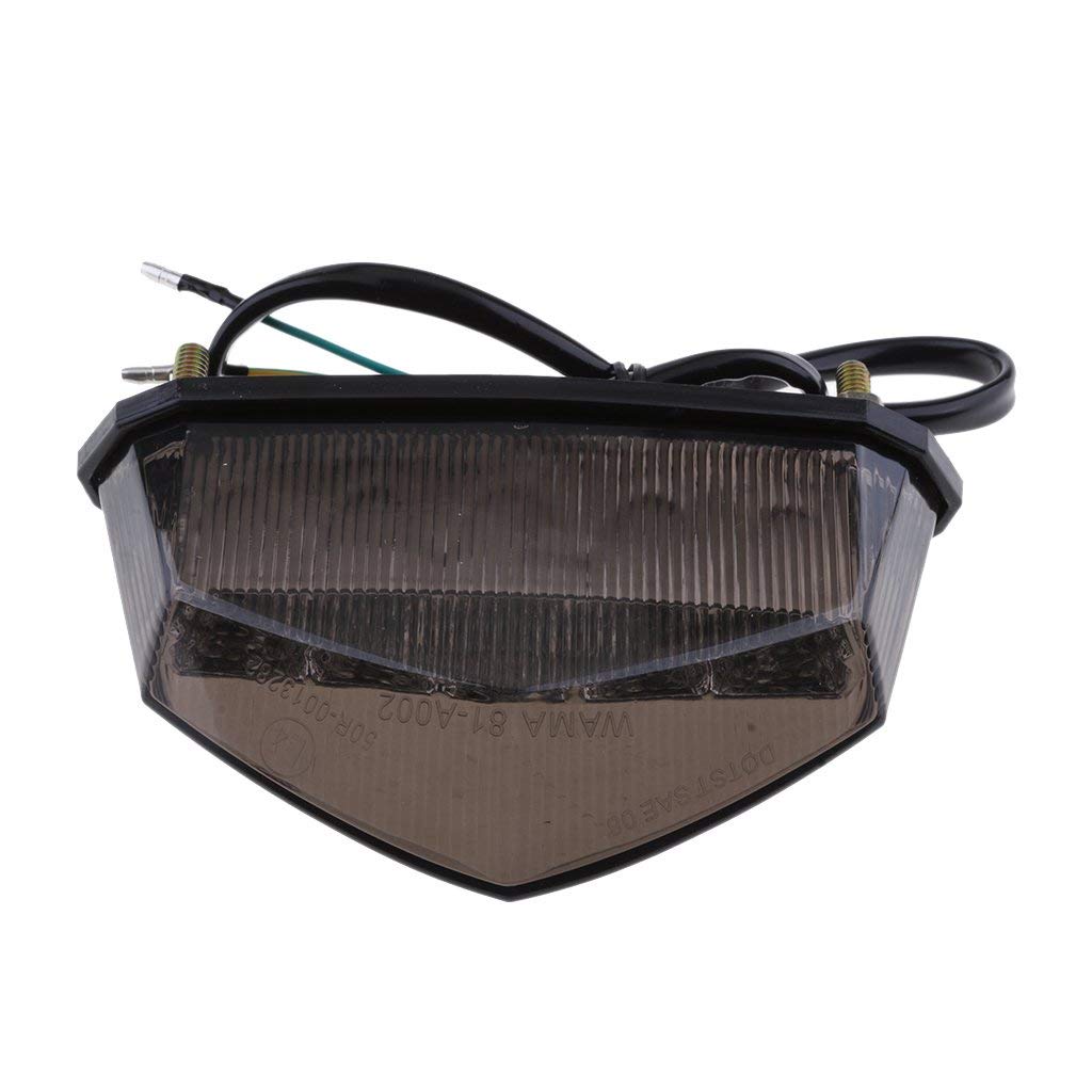 Motorcycle 10 LEDs CLear Tail Light with Brake Stop Turn Signal Function Universal For Dirt Bike Buggy Chooper Cruiser ATV