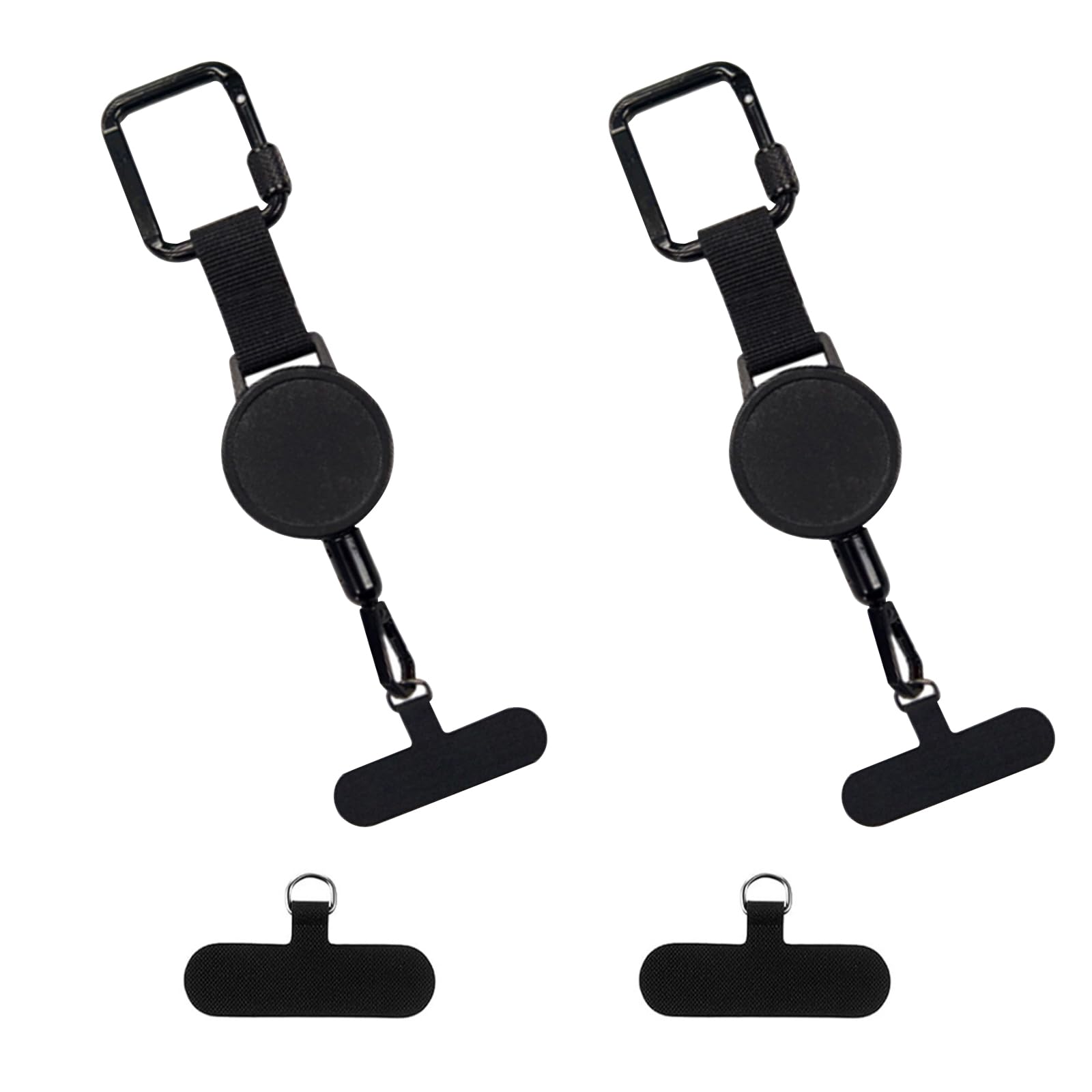 CenviaLuxy Anti Theft Phone Straps, 2pcs Retractable Phone Tether Lanyards with Replacable Tether Tabs for Outdoor Hiking, Cycling, Fishing, Climbing