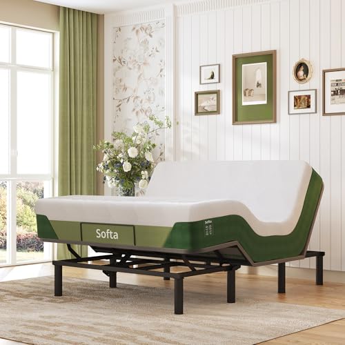 Softa Queen Adjustable Bed Frame & Gel Mattress with Remote