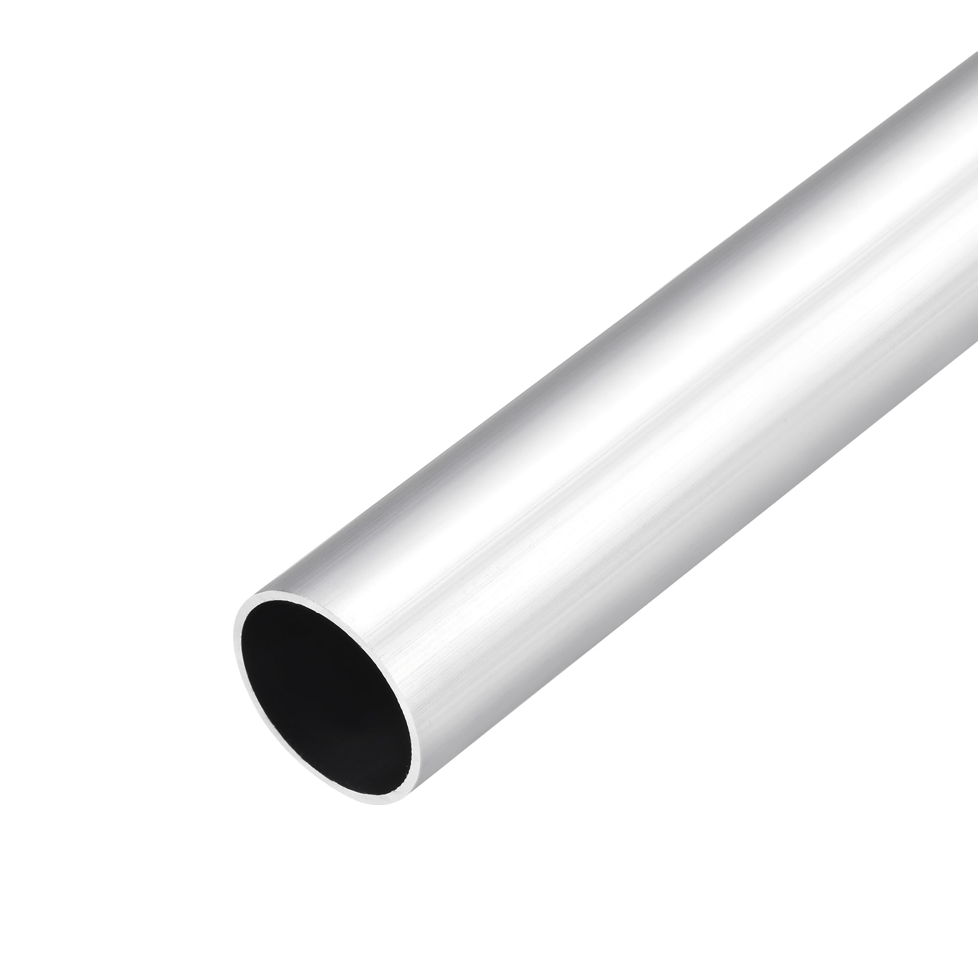 DMiotech (28mm OD x 26mm ID) 6063 Aluminum Round Tube 300mm Length Industry Metal Tubing for Machinery Frame Construction DIY Projects