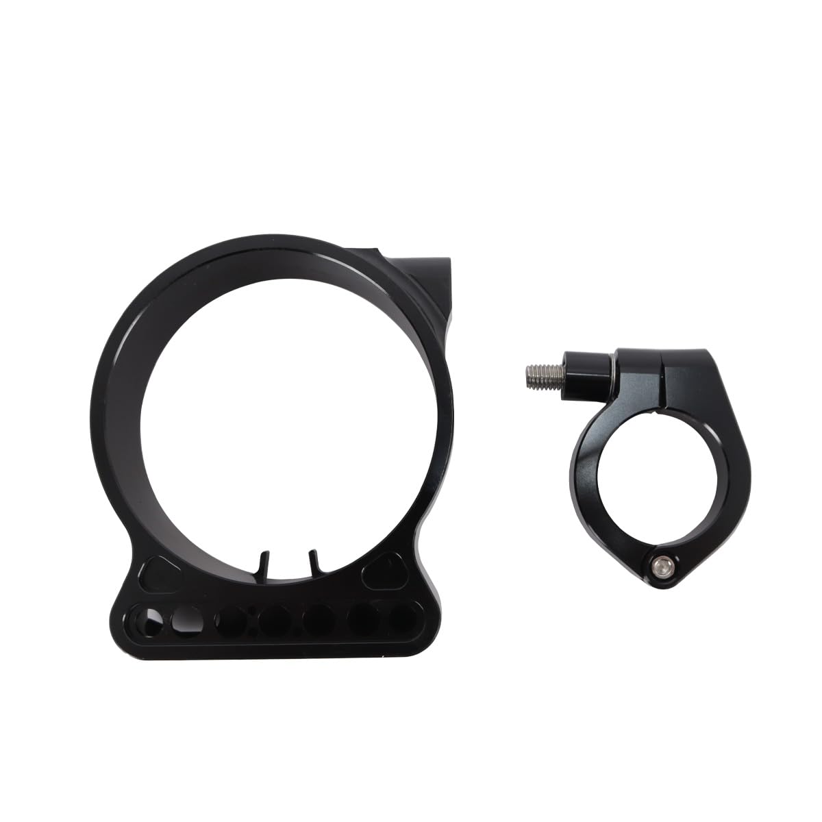 Support de relocalisation de compteur de vitesse latéral pour moto, couvercle de boîtier de jauge de kilométrage pour Harley Sportster XL 883 1200 1995-2013 (noir)
