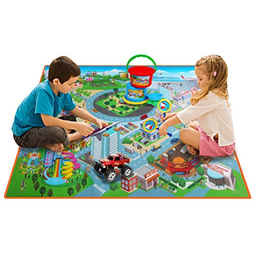 TOYMYTOY Tapis de jeu pour enfants Tapis de scène pour enfants Scène de circulation pour véhicules éducatifs