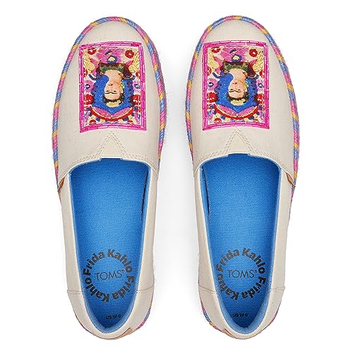 Image of TOMS Women's Valencia Denim Plaform Espadrille Flat Platform