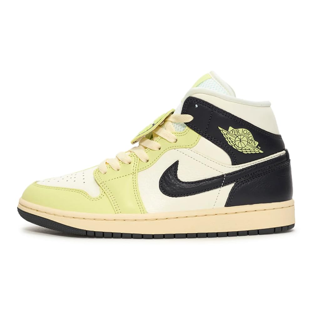 W AIR JORDAN 1 MID SE "SAIL/VARSITY RED-TEAM RED"