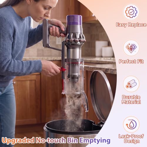 Image of 7.8in V10 Large Dust Bin Replacement & Filter for Dyson V10 SV12 Vacuum