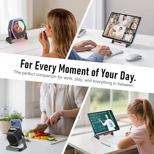 Hupoaf 5 in1 Wireless Induction Speaker with Mirror [Powerful Sound] - image 7