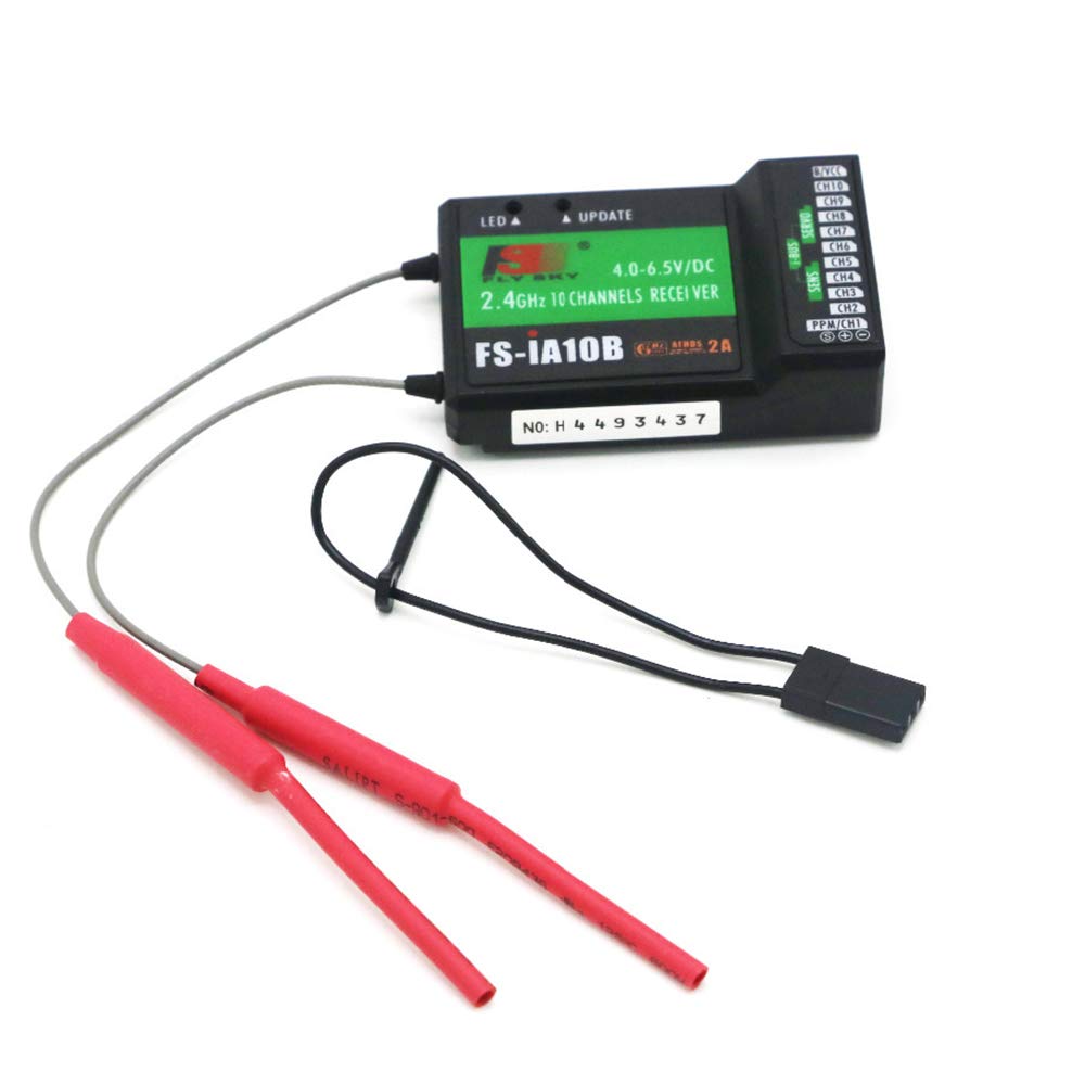 Flysky FS-iA10B Receiver 2.4Ghz 10CH Receiver PPM Output Compatible for Flysky FS-i6 FS-i6X FS-i10 TH9X GT3C IT4S Transmitter