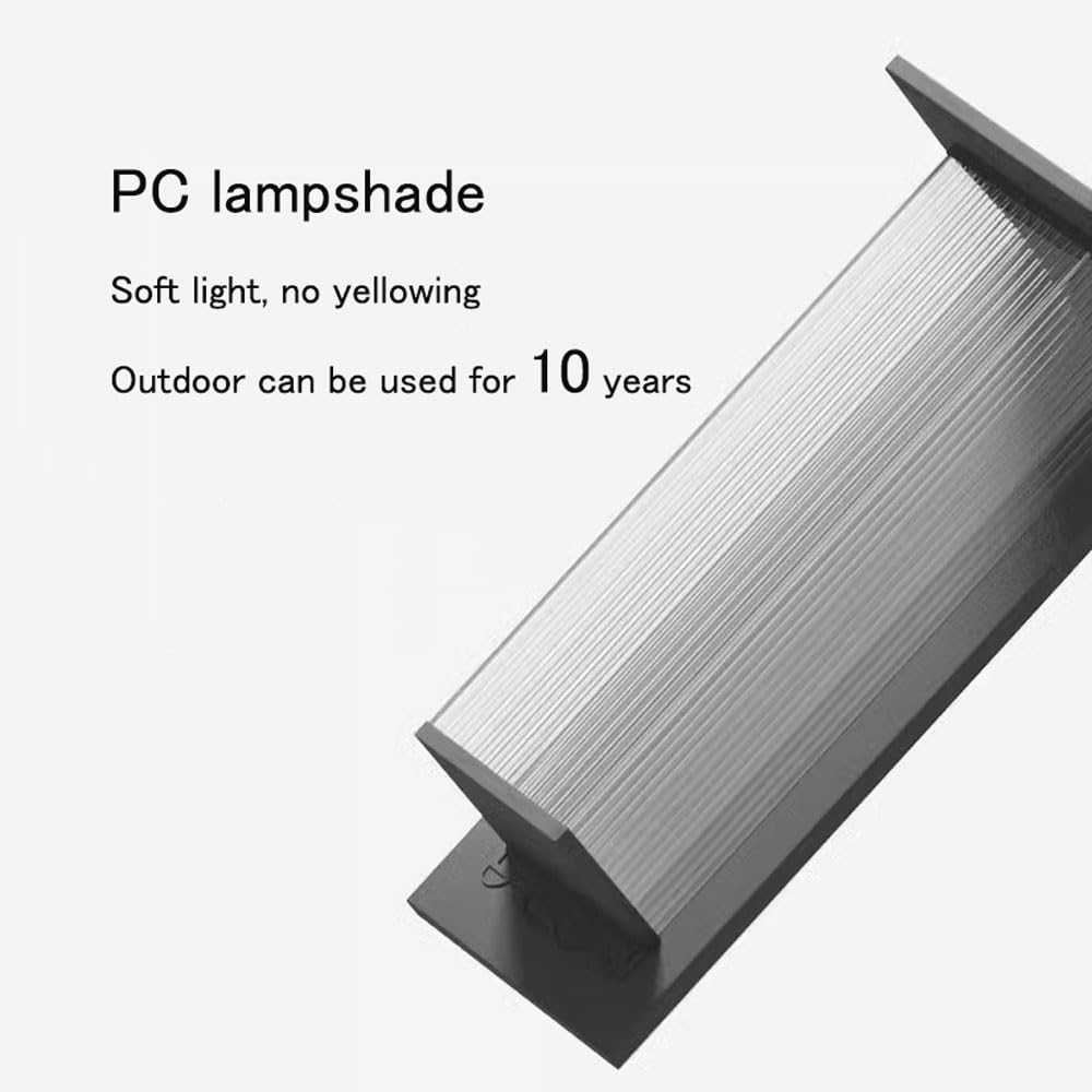 40cm Czarny Kwadratowy Kinkiet Solarny Odlewana Aluminiowa Lampa Zewnętrzna Ip65 Wodoodporny Kinkiet Do Zewnętrznych Lamp Solarnych Patio