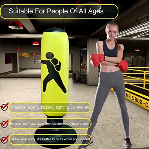 ZTWLEED Sacco da Boxe Gonfiabile, Sacco da Boxe