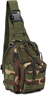 EcoGear FX Tactical Shoulder Bag - EDC Military Molle Backpack Bag Perfect as a Range Pack for Every Day Carry (Jungle Camo)