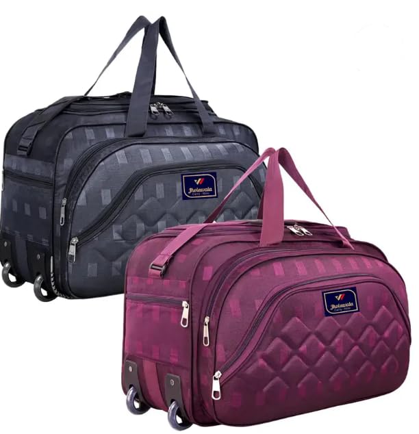 Premium Trolley Travel Bag with Wheels | Expandable Duffel Luggage Bag | Large Capacity Rolling Travel Bag for Men & Women-picture-10