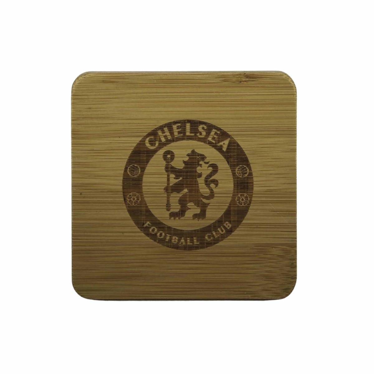 Chelsea Multicolor Fc Bamboo Coaster, Kitchen Accessories, Sports, Gift