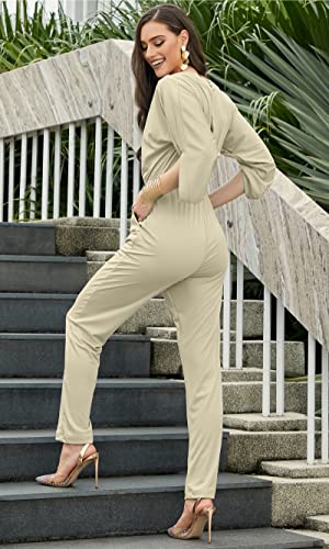 Image of KOH KOH Womens Short Sleeve Semi Formal Cocktail One Piece Jumpsuit Romper