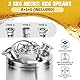 Bier Reinigungsfass 10L Edelstahl , 3 Kopf ReinigungsbehäLter mit Deckel, inkl. Keg-Spießen A, S, G , Reinigungsgerät Bierreinigungsfass für Bierzapfanlage 10L, Edelstahl Bier Reinigungsfass Geeignet