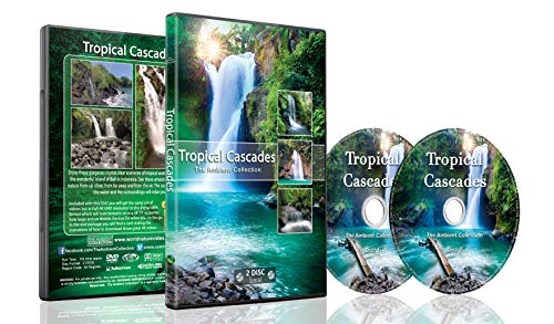 2 DVD Set Wasserfälle - 2 Stunden tropische Wasserfälle aus der ganzen Welt mit echten Wasserfall und Wassergeräuschen – Perfekt zum Entspannen und beruhigend für die Schlafenszeit