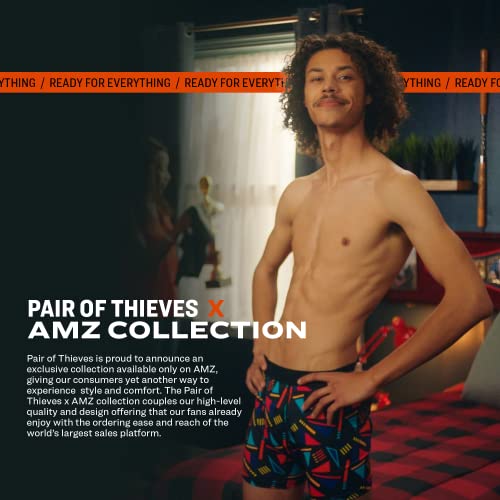 Pair of Thieves Super Fit Men’s Solid Boxer Briefs, 3 Pack Underwear, AMZ Exclusive