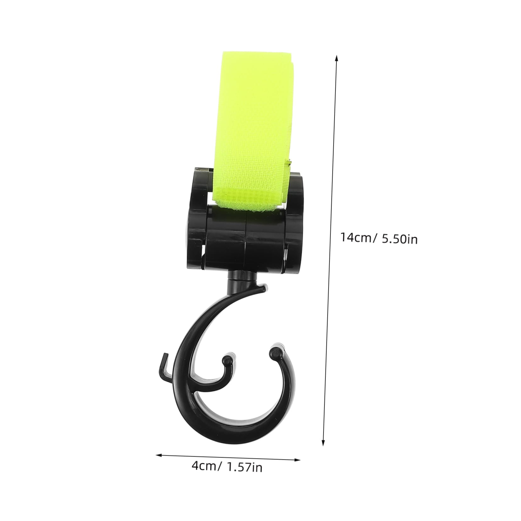 ETHZZLE Universal Stroller Hooks Stroller Bag Hook Straps for Diaper Bags Easy to Use