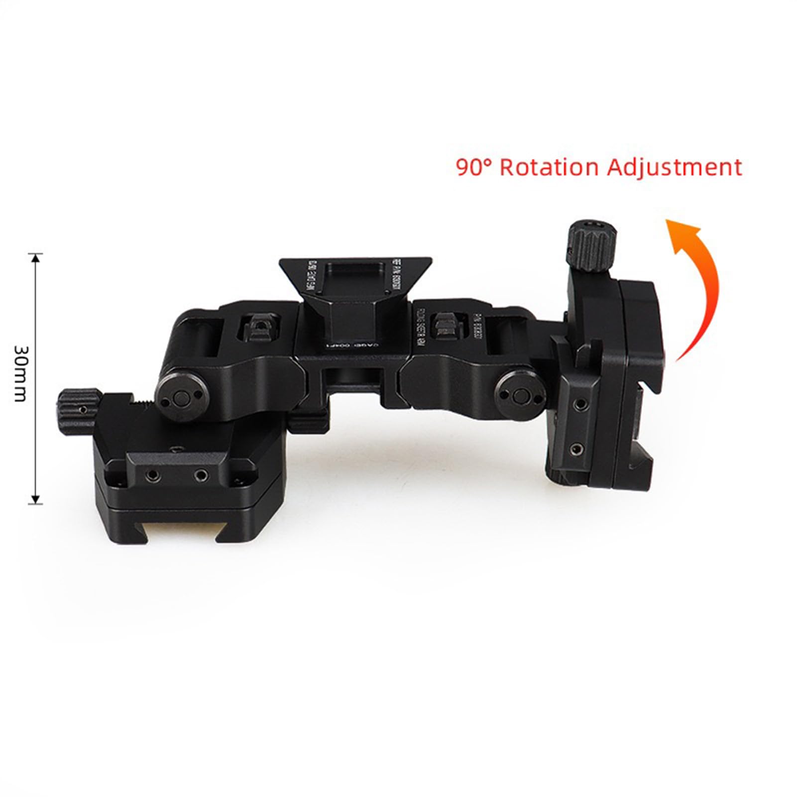 Binokular Bridge System NVG Mount ，Nachtsicht Brillen-Nachtsichtadapter ，Für PVS-14 Nachtsichtglasonokulare Monokular Oder Fernglas (schwarz, Gold)