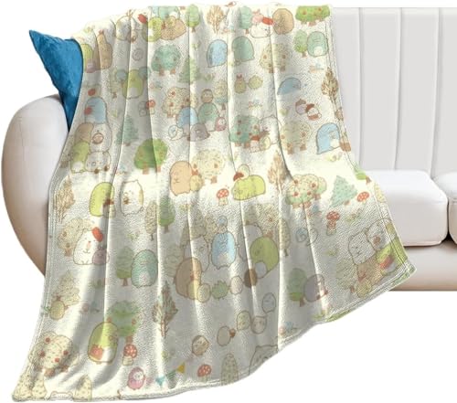 ブランケット 毛布 すみっこぐらし もうふ 夏用ブランケット 毛布 しきぱっと シングル 夏 ひざ掛け もうふ 夏用かけ布団 たおるけっと 春夏 温かい 冷房対策 多用途 オールシーズン 40 x50