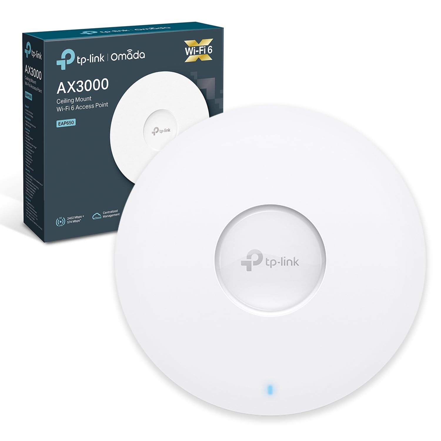 TP-Link EAP650 Wi-Fi 6 無線LAN アクセスポイント TP-LINK AX3000 屋内外対応Wi-Fi 6 アクセスポイント EAP650