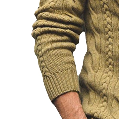 Men's Double Breasted Cardigan Men Solid Casual Warm Sweaters Male Button Up Knitted Long Sleeved Jacket4